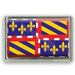 Pins rectangle : Drapeau Bourgogne