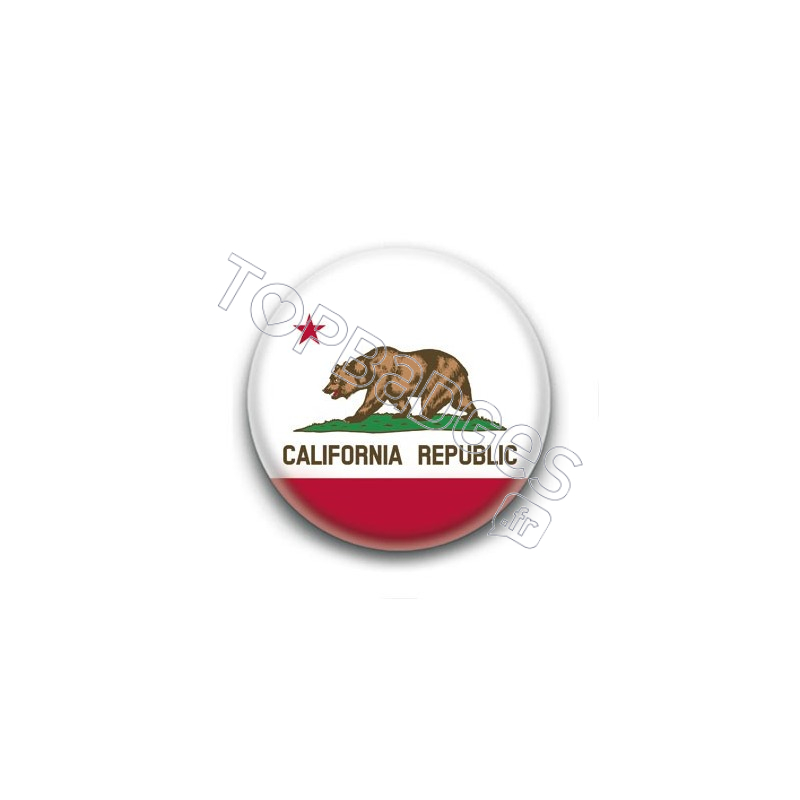 Badge Drapeau de la Californie