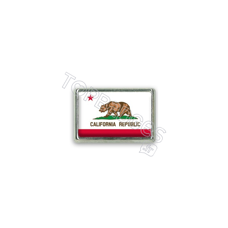 Pins rectangle : Drapeau Californie