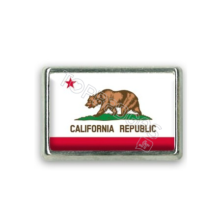 Pins rectangle : Drapeau Californie