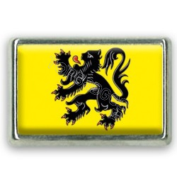 Pins rectangle : Drapeau Flandres