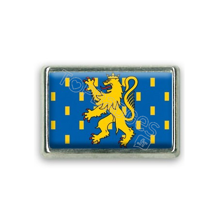 Pins rectangle : Drapeau Franche Comté