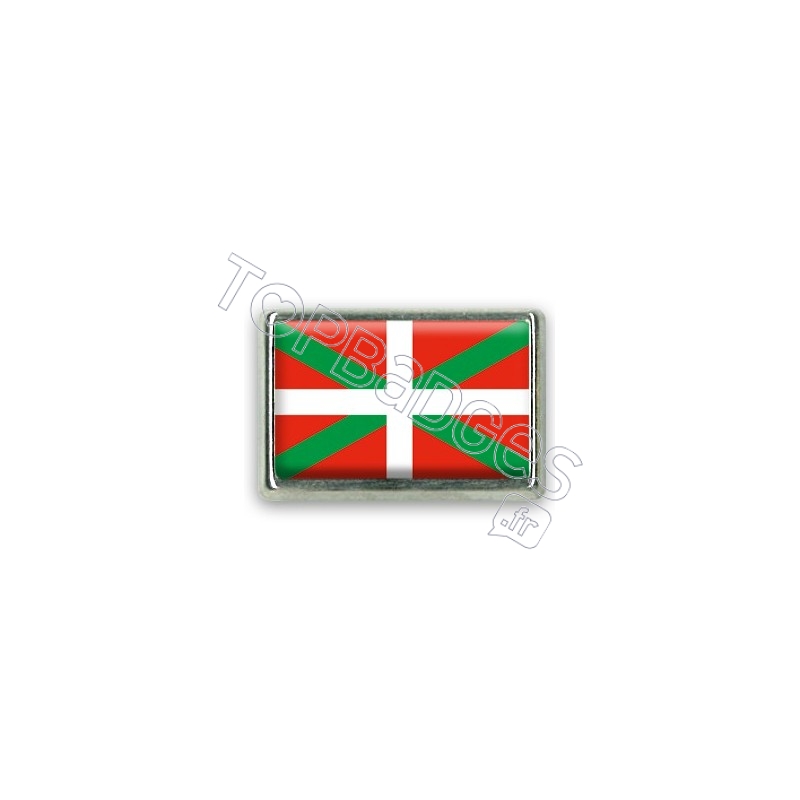 Pins rectangle : Drapeau Basque
