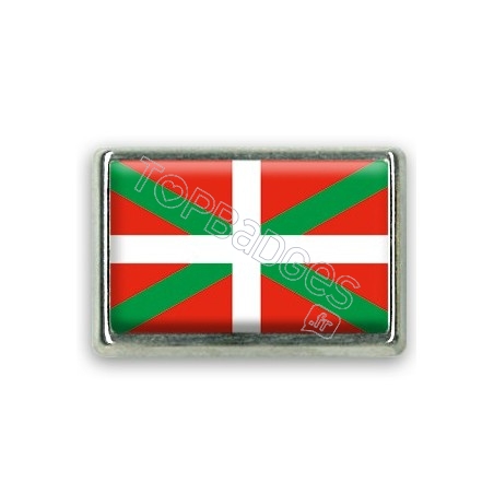 Pins rectangle : Drapeau Basque