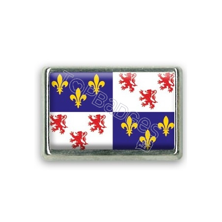 Pins rectangle : Drapeau Picardie