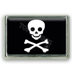 Pins rectangle : Drapeau pirate