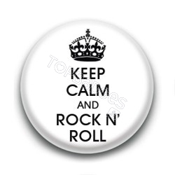 Badge Keep calm & Rock n'roll
