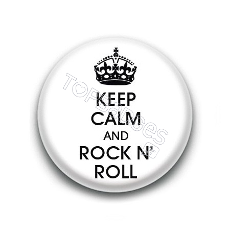 Badge Keep calm & Rock n'roll