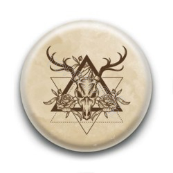 Badge : Crâne de cerf tatoo