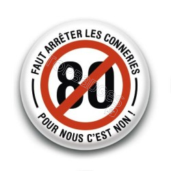 Badge : Limitation 80, Non !