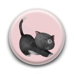 Badge : Chaton noir