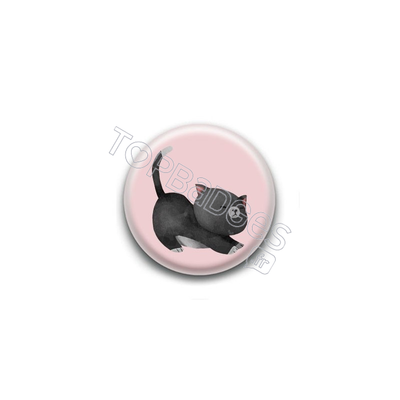 Badge : Chaton noir