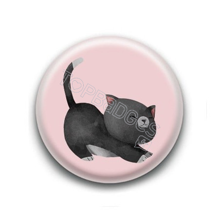 Badge : Chaton noir