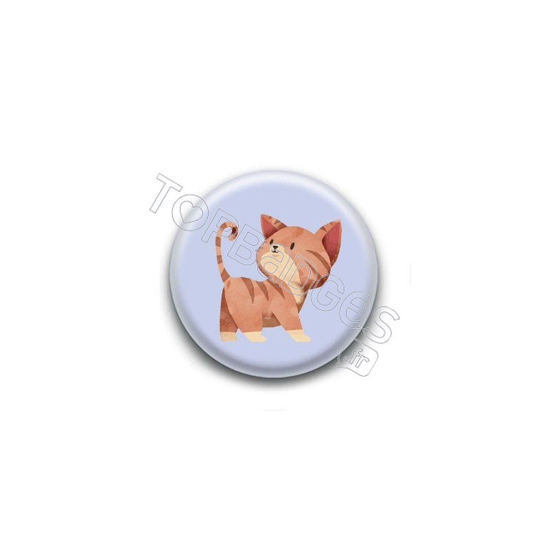 Badge : Chaton roux