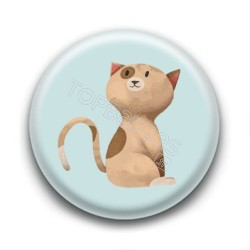 Badge : Chaton marron