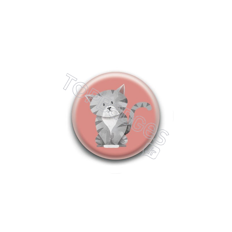 Badge : Chaton tigré