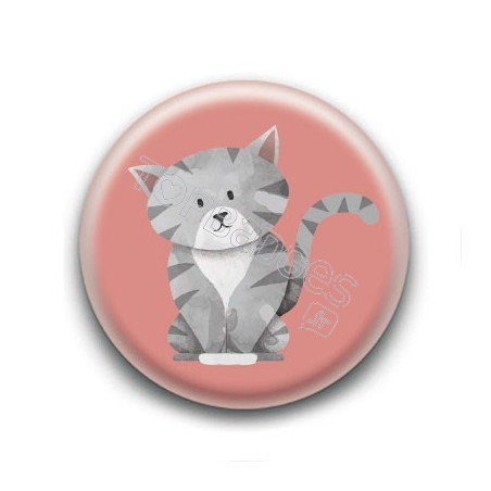 Badge : Chaton tigré