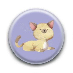 Badge : Chaton jaune