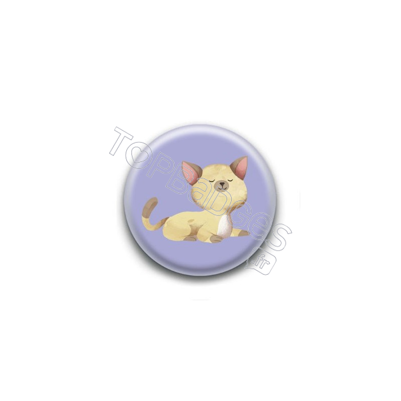 Badge : Chaton jaune