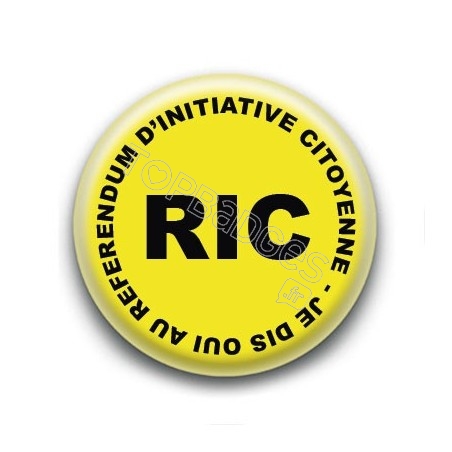 Badge : RIC, Referendum d'Initiative Citoyenne