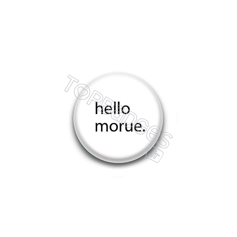 Badge : Hello morue