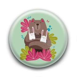 Badge : Ours et lapins