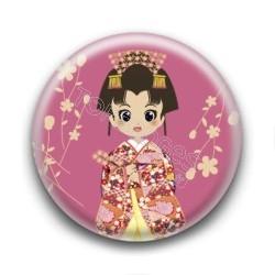 Badge : Japonaise en kimono