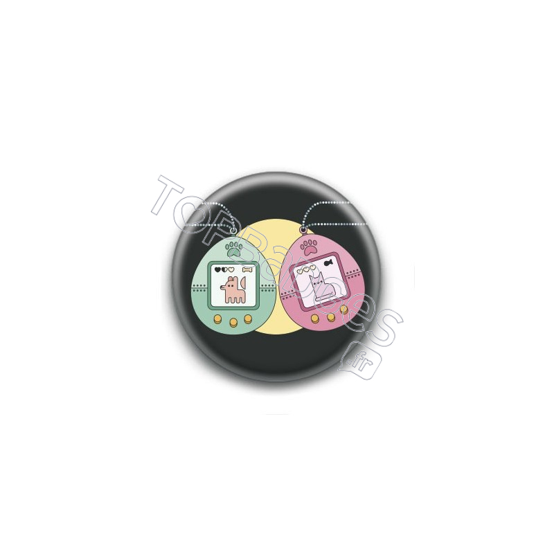 Badge : Tamagotchi chien et chat