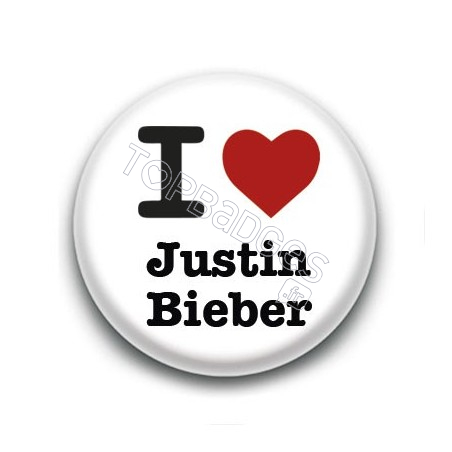 Badge : I Love Justin Bieber