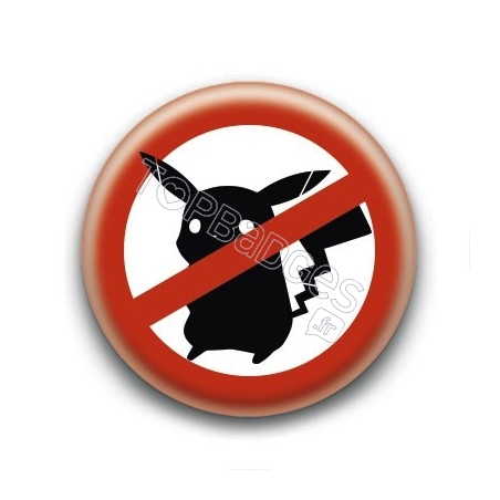 Badge Non à Pikachu