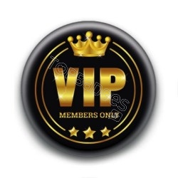 Badge : VIP, members only