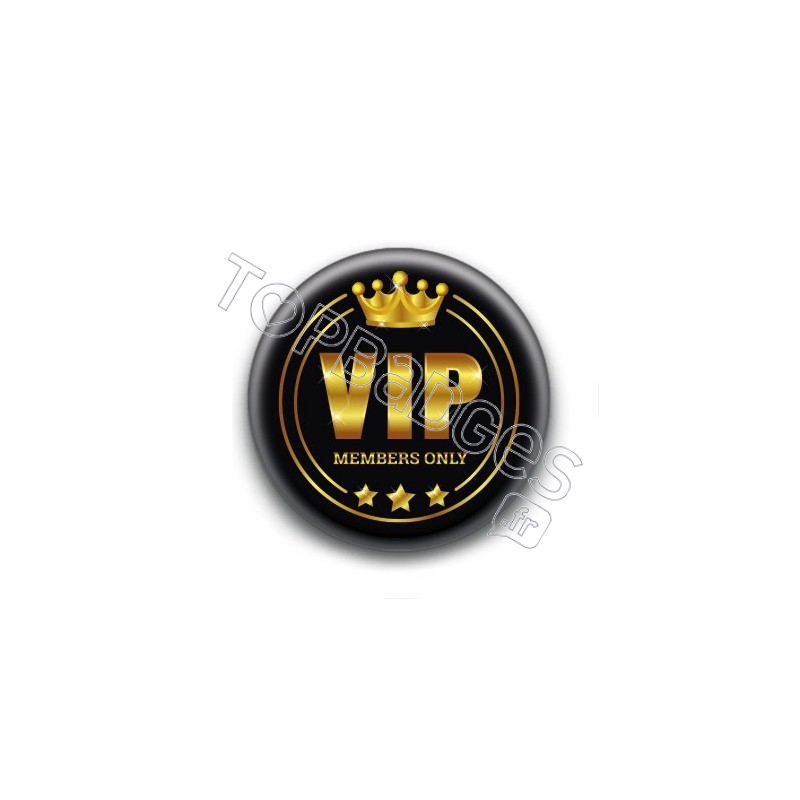 Badge : VIP, members only