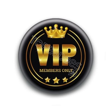 Badge : VIP, members only
