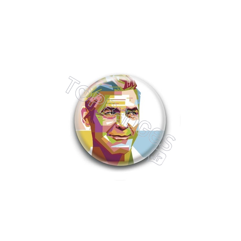 Badge : Graphique, acteur George Clooney