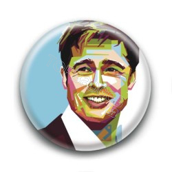 Badge : Graphique, acteur Brad Pitt