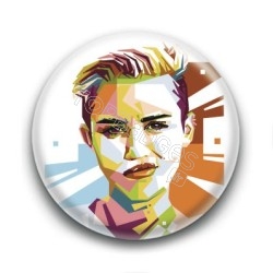 Badge : Graphique, chanteuse Miley Cyrus