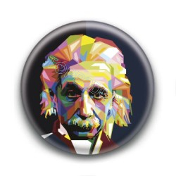 Badge : Graphique, scientifique Albert Einstein