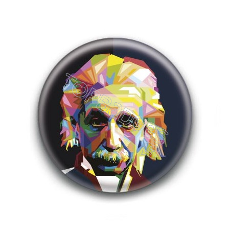 Badge : Graphique, scientifique Albert Einstein