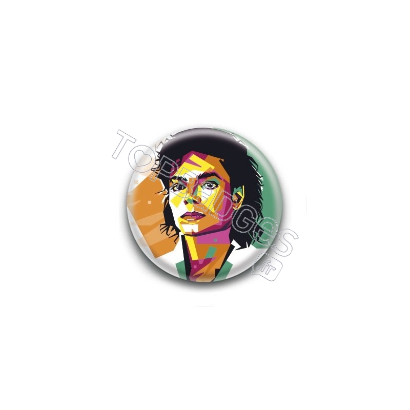 Badge : Graphique, chanteur Michael Jackson