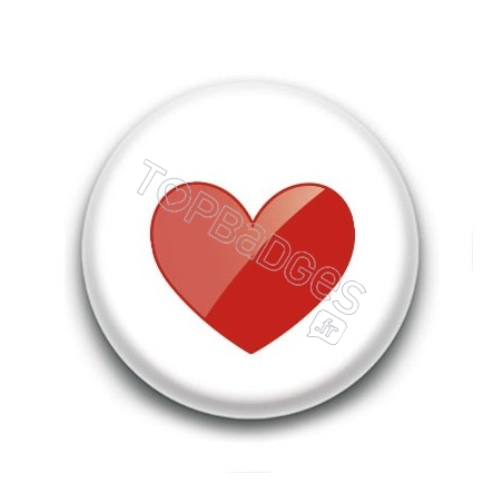 Badge : Coeur rouge