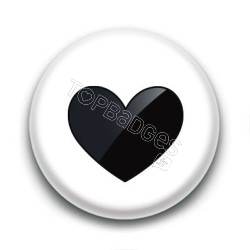 Badge : Coeur noir