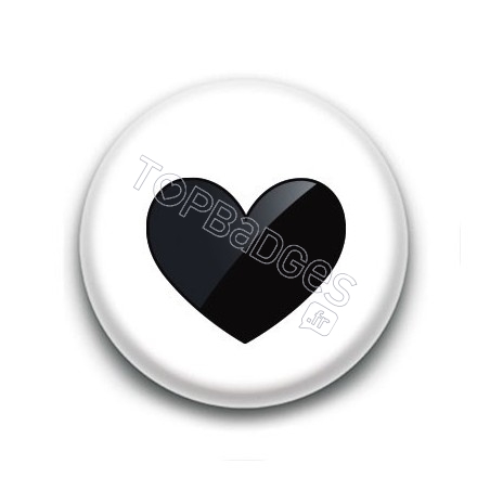 Badge : Coeur noir