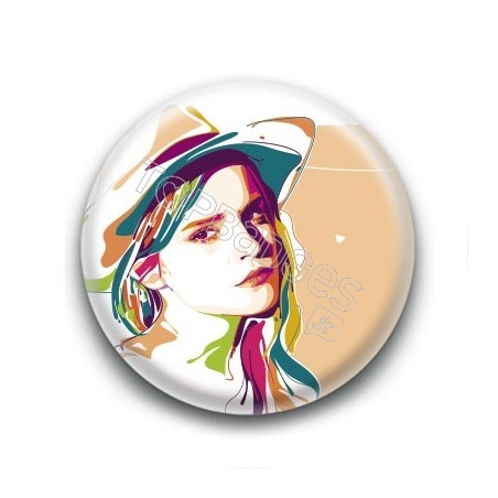 Badge : Graphique, actrice Emma Watson