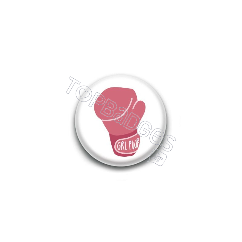 Badge : Girl power, boxe