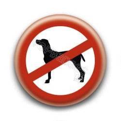 Badge : Chien interdit