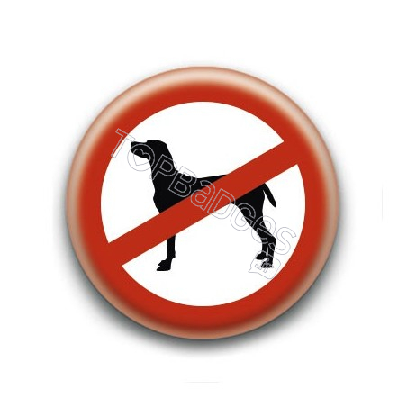 Badge : Chien interdit