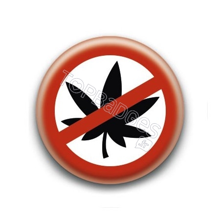 Badge : Cannabis interdit