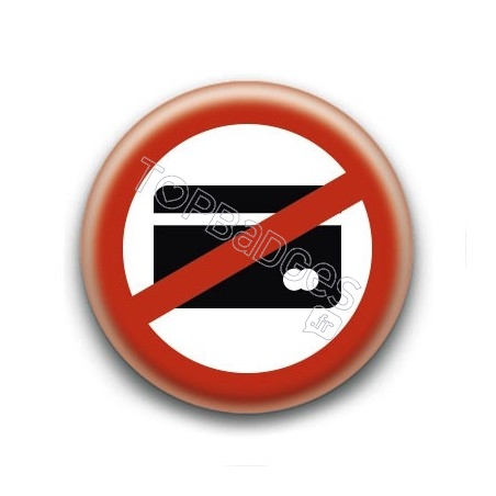 Badge : Pas de carte bancaire