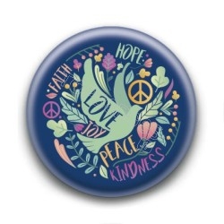 Badge : Paix et amour