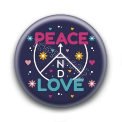 Badge : Peace & love